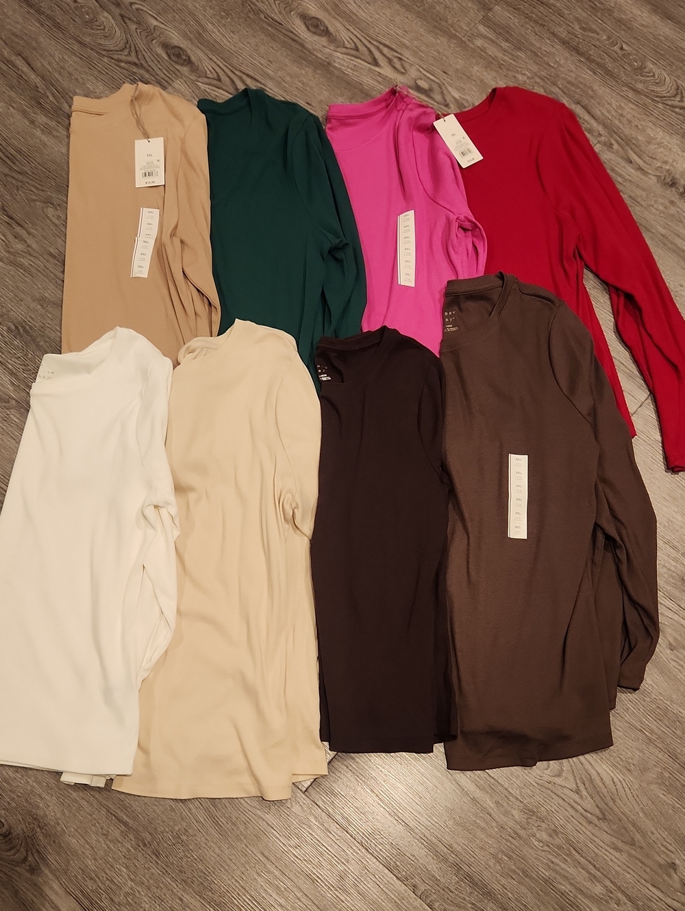 NWT- A New Day Ribbed Long Sleeve - Size XXL Bundle Of 8.